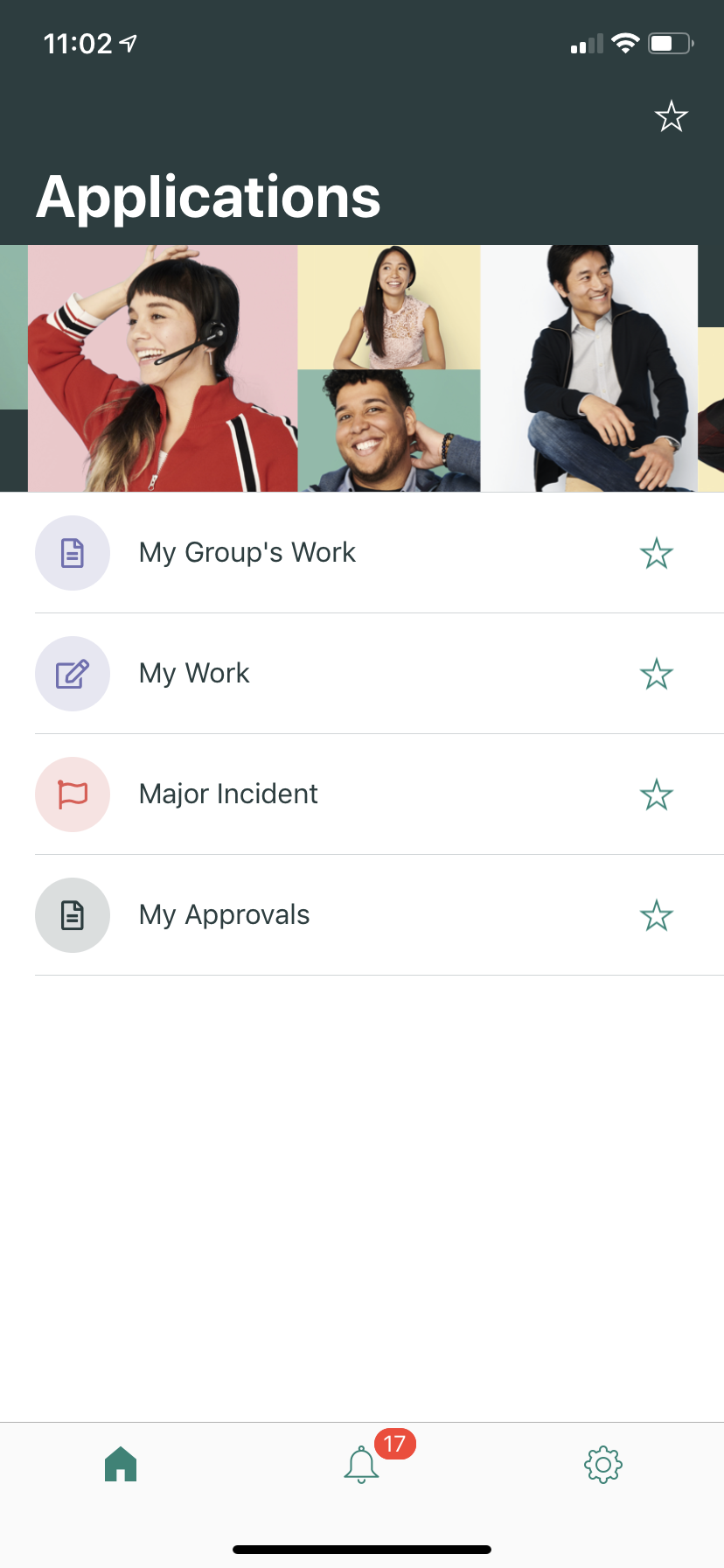 Screenshot: Mobile App Applications page