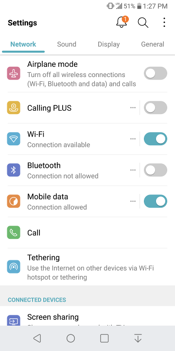 android screen shot